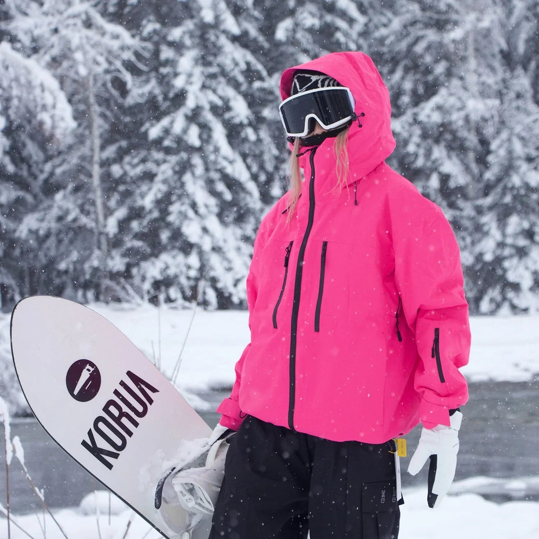 Veste de Ski Unisexe à Capuche Isolante Coupe Ajustée