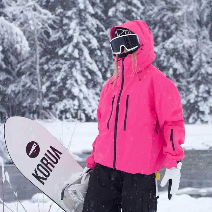 Veste de Ski Unisexe à Capuche Isolante Coupe Ajustée