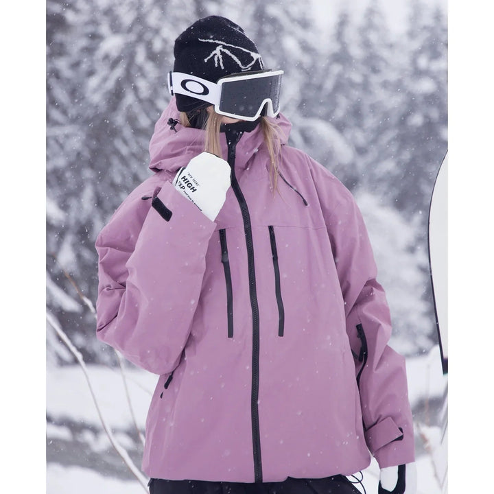 Veste de Ski Unisexe à Capuche Isolante Coupe Ajustée
