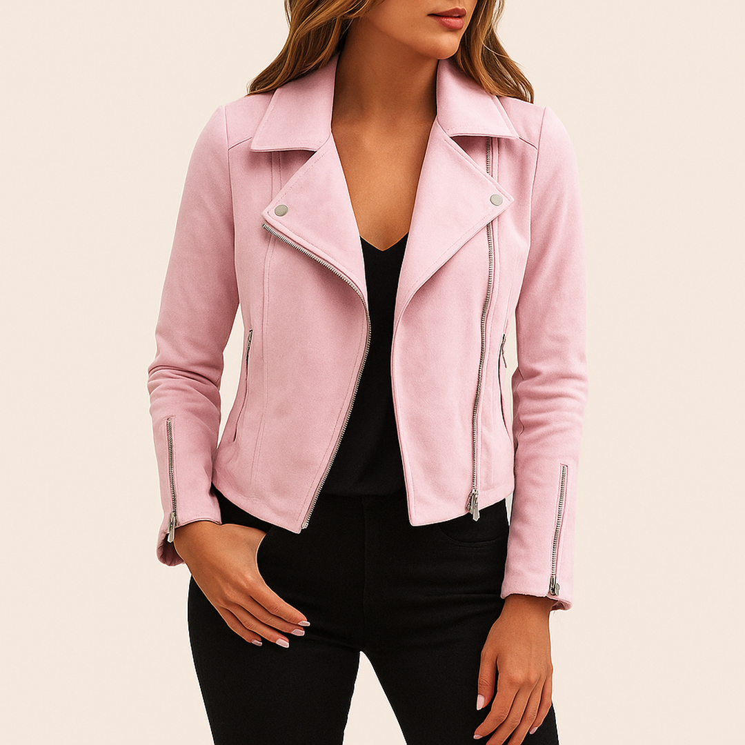 Veste femme décontractée | Fermeture éclair et coupe droite