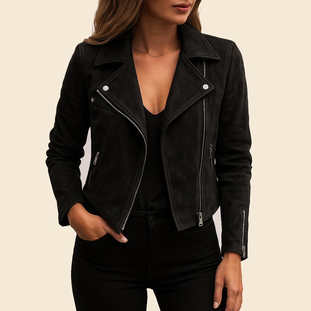 Veste femme décontractée | Fermeture éclair et coupe droite