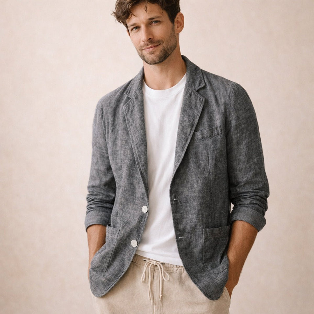 Veste homme, coupe ample – boutons, revers classiques 5