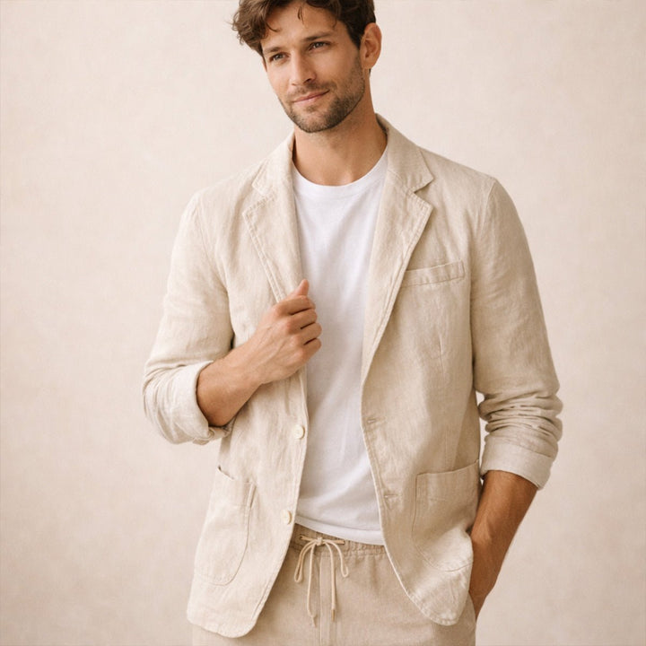 Veste homme, coupe ample – boutons, revers classiques 7