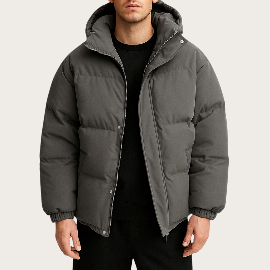 Veste matelassée unisexe | Veste chaude à capuche pour l’hiver