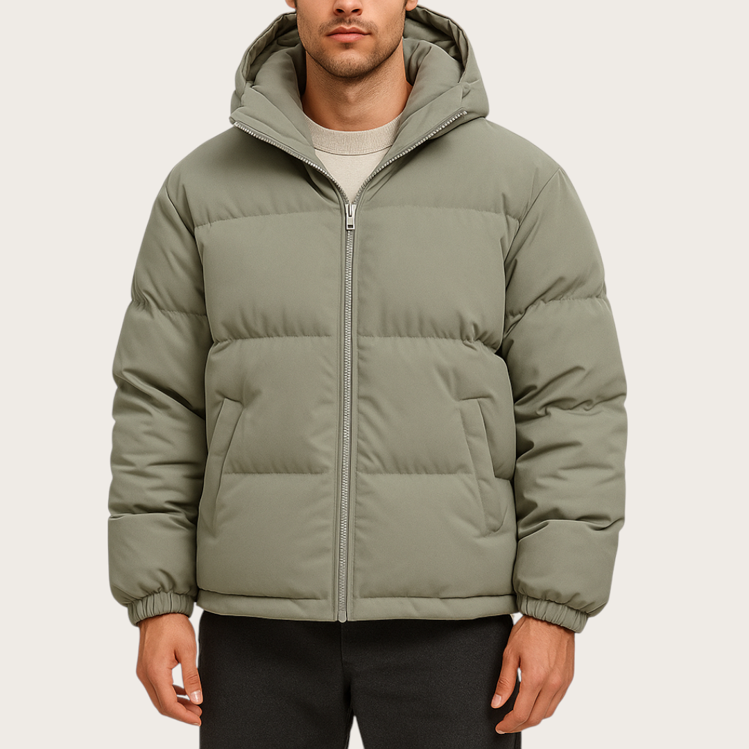 Veste matelassée unisexe | Veste chaude à capuche pour l’hiver