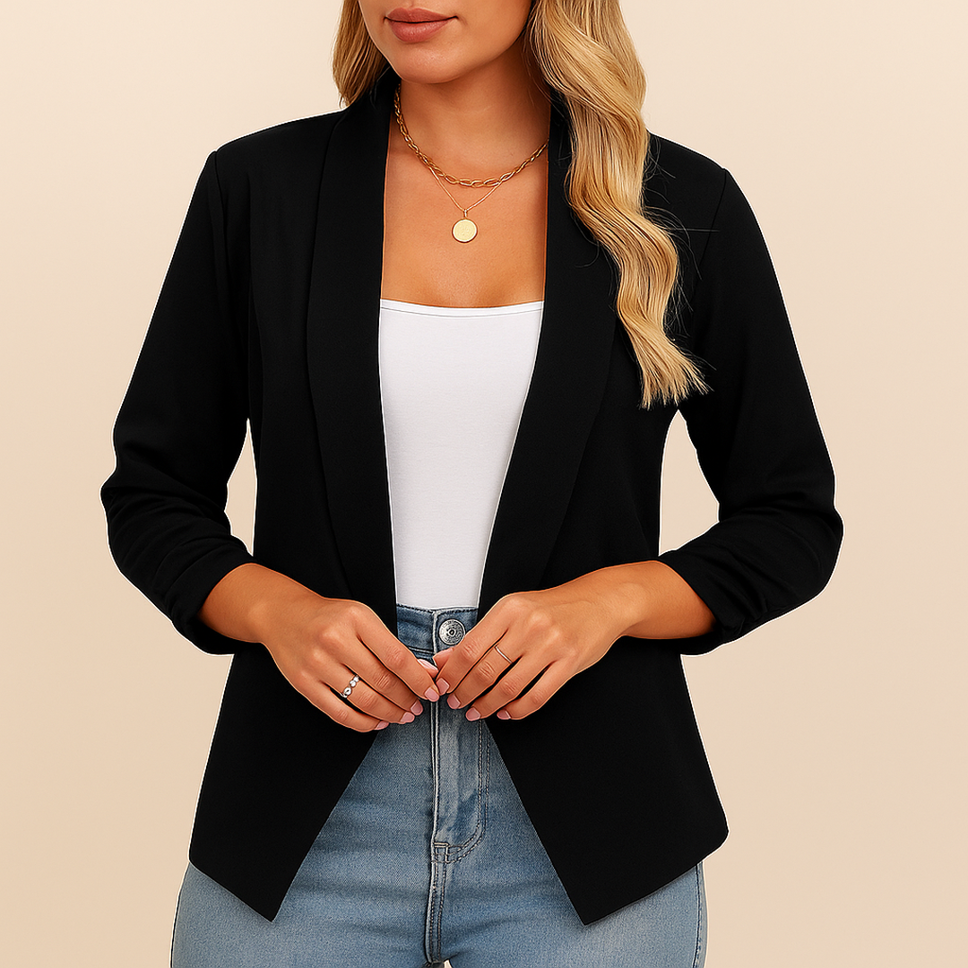 Veste ouverte femme | Coupe droite sans fermeture