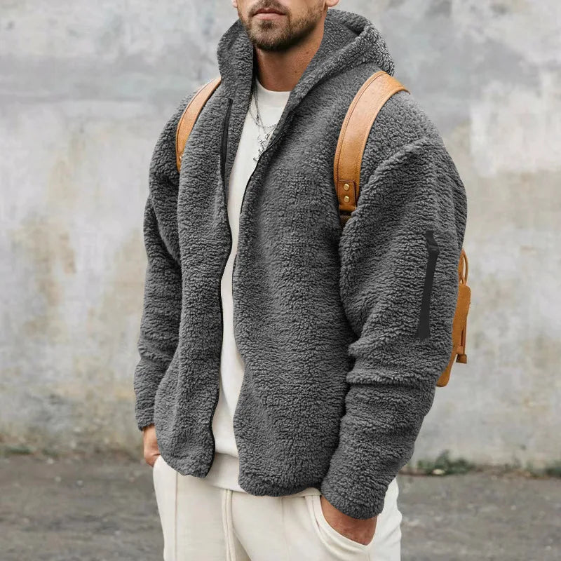 Veste polaire homme | Coupe ample avec capuche 4