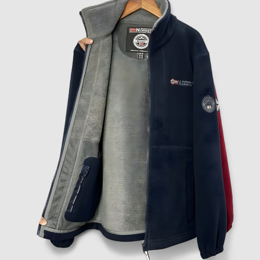 Veste polaire homme | Veste extérieure chaude pour la mi-saison