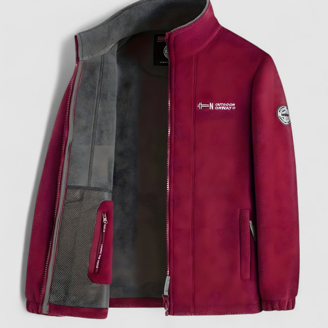 Veste polaire homme | Veste extérieure chaude pour la mi-saison