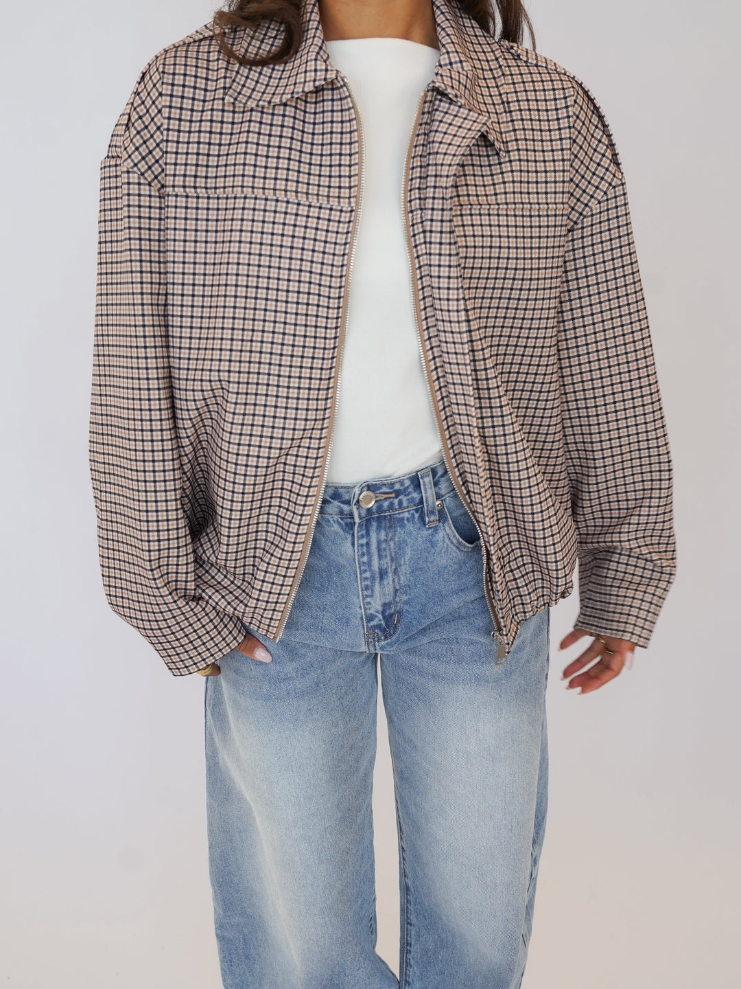 Veste pour femme | Col rond et fermeture éclair sur le devant 0