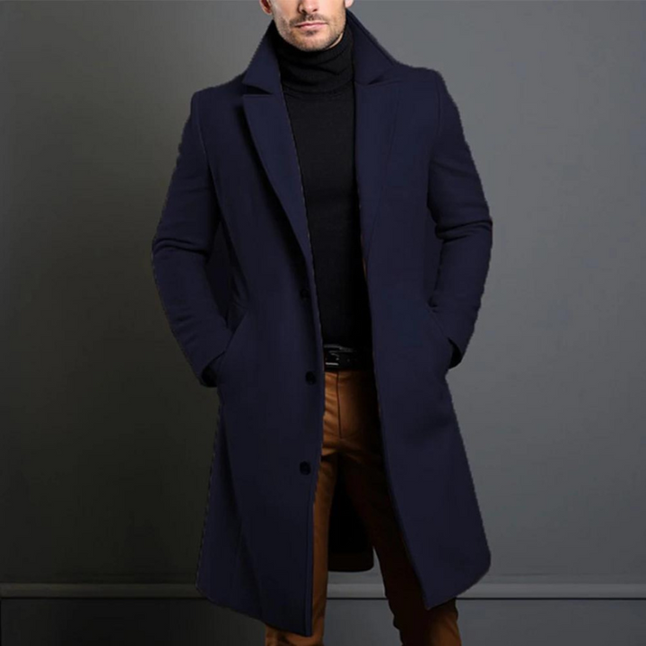Manteau coupe-vent pour homme | Veste longue légère automne