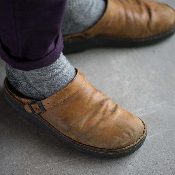 Yani - Pantoufles orthopédiques en cuir pour hommes 3