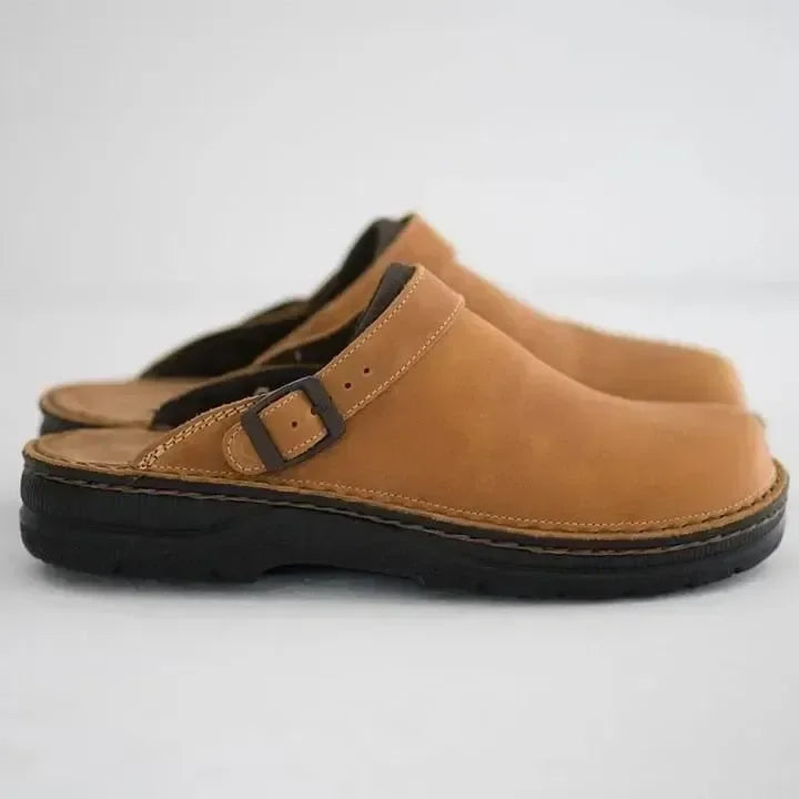 Yani - Pantoufles orthopédiques en cuir pour hommes 6
