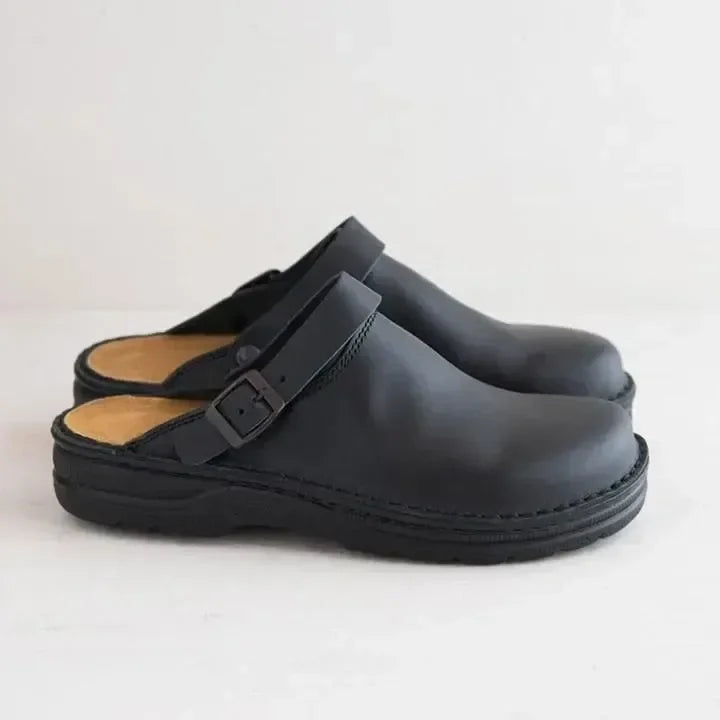 Yani - Pantoufles orthopédiques en cuir pour hommes 8