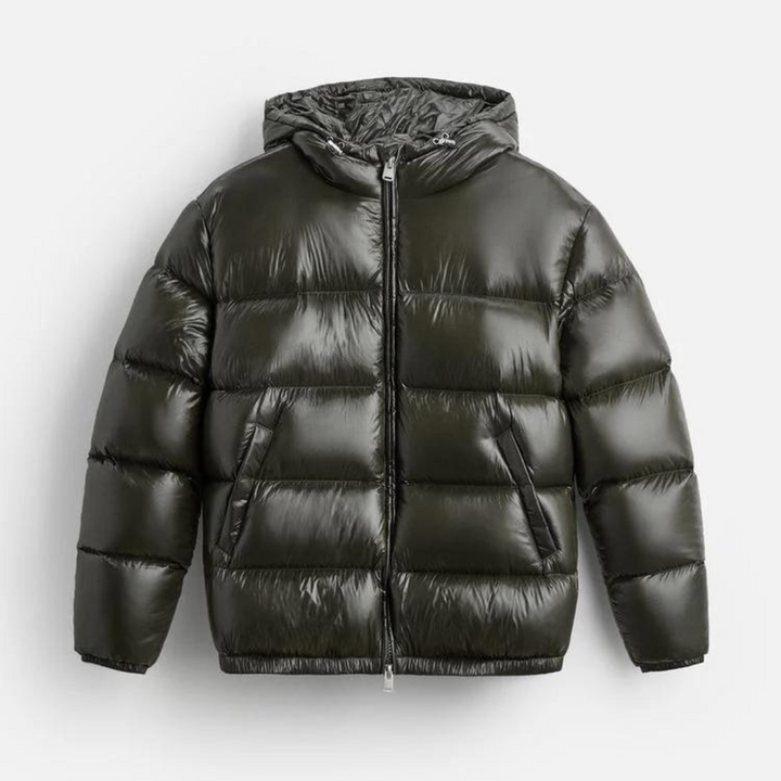 Doudoune pour hommes | Veste matelassée à capuche avec fermeture avant