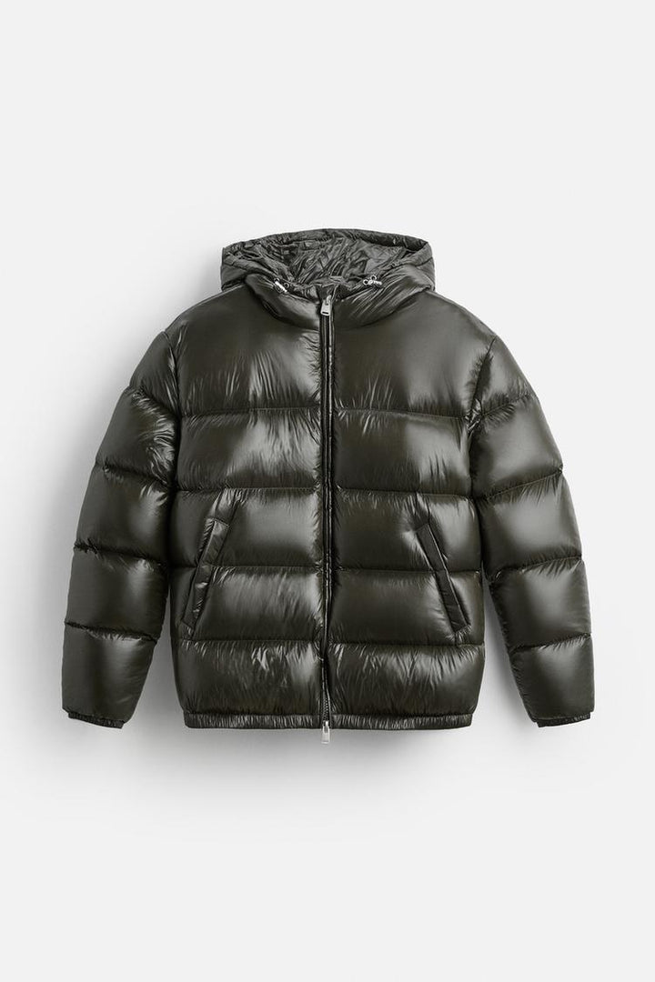 Doudoune pour hommes | Veste matelassée à capuche avec fermeture avant