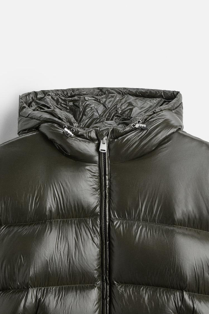 Doudoune pour hommes | Veste matelassée à capuche avec fermeture avant