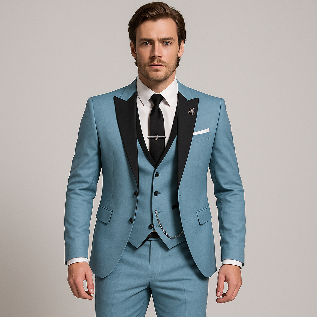 Costume trois pièces homme | Ensemble élégant coupe moderne