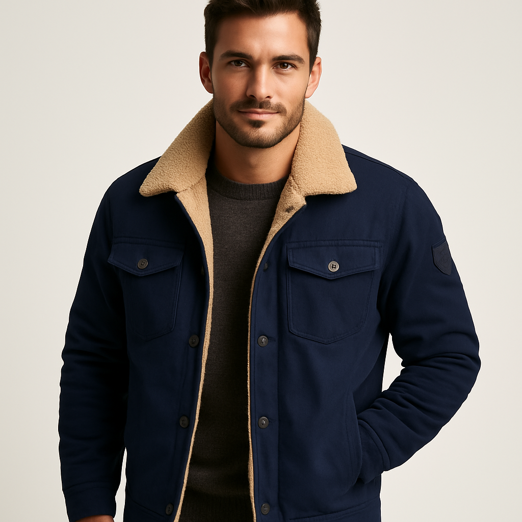 Veste bomber pour homme | Blouson matelassé à fermeture avant