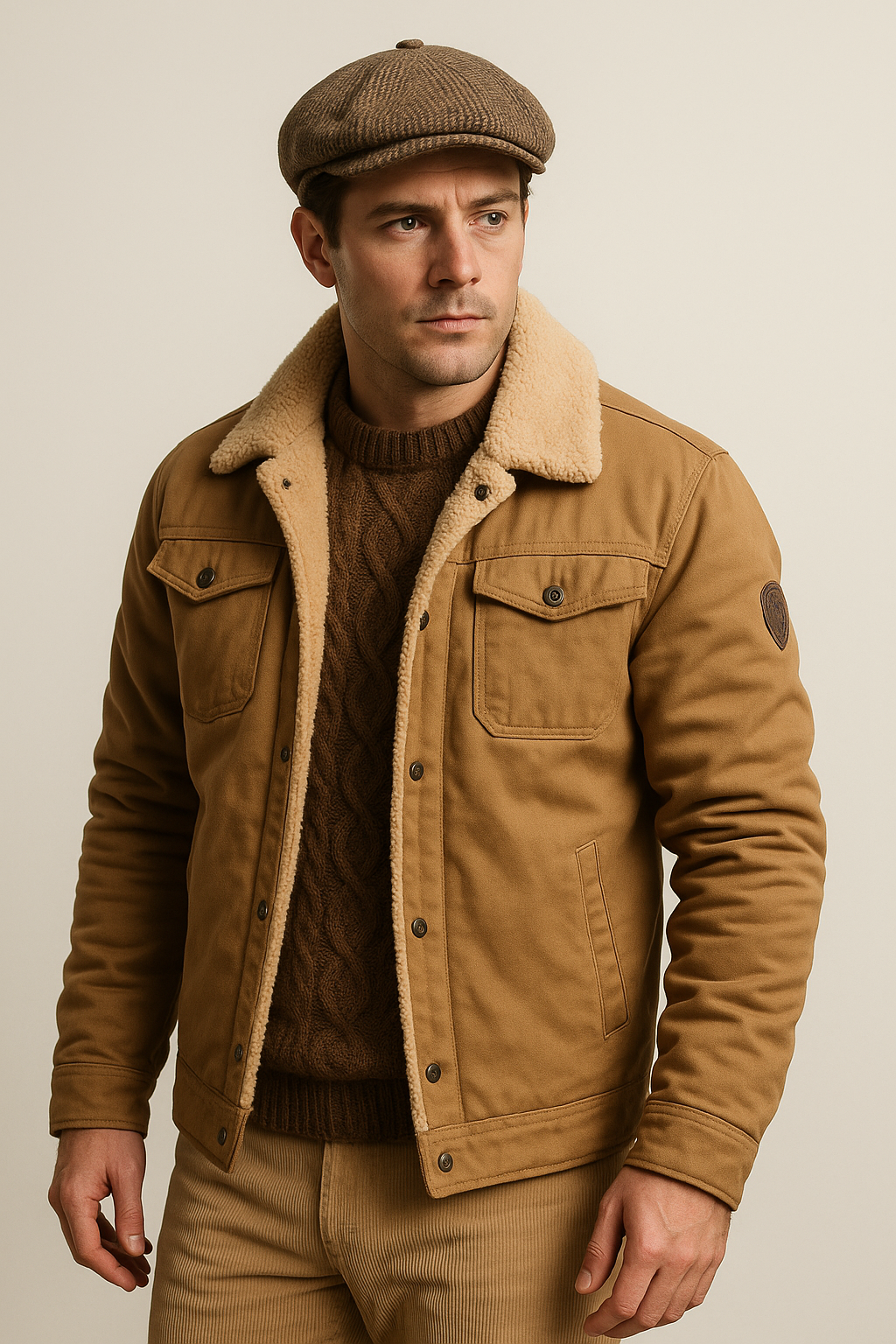 Veste bomber pour homme | Blouson matelassé à fermeture avant