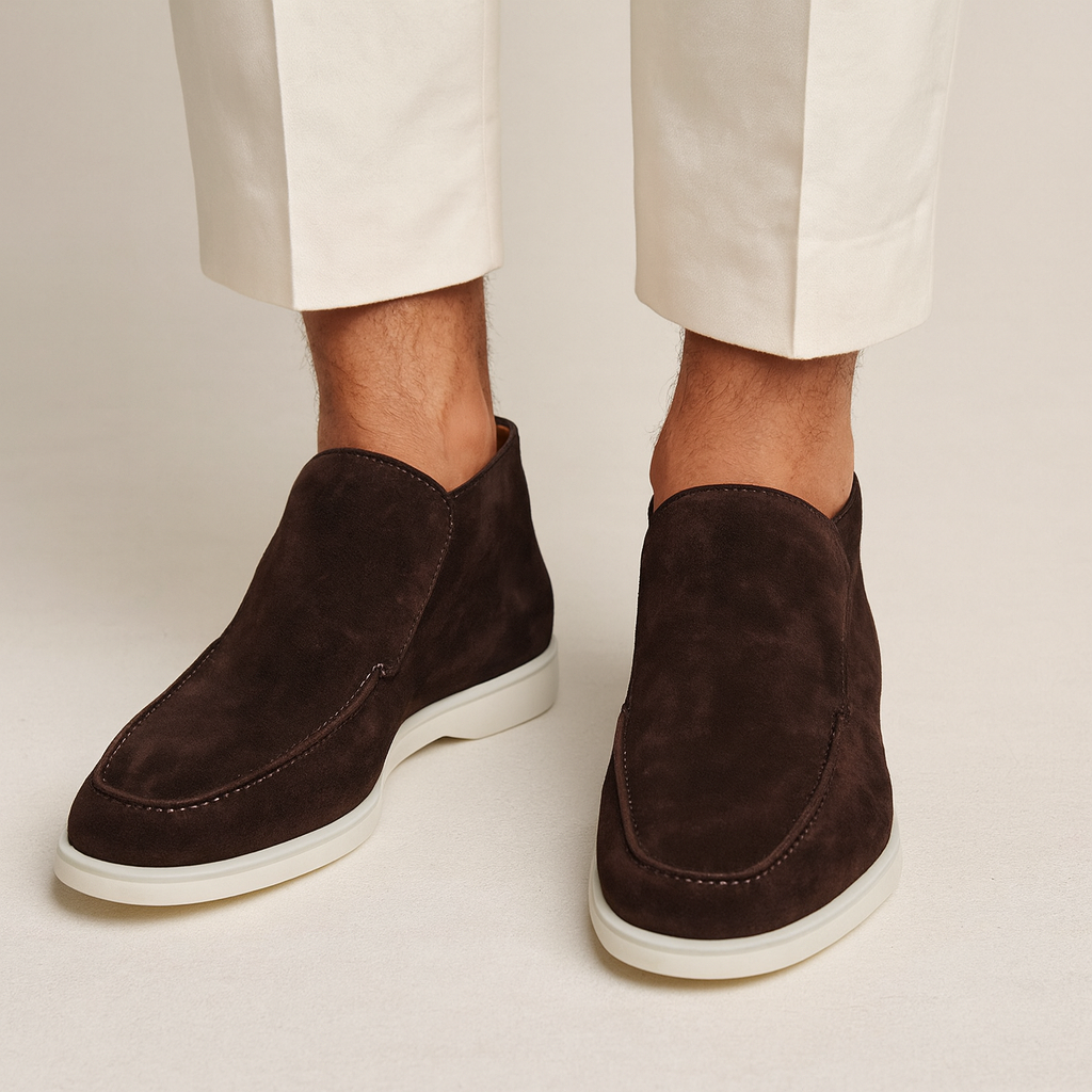 Mocassins homme en daim confort usage quotidien