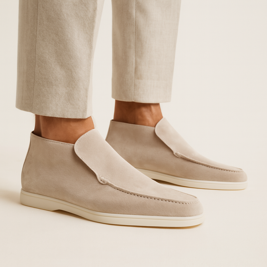 Mocassins homme en daim confort usage quotidien
