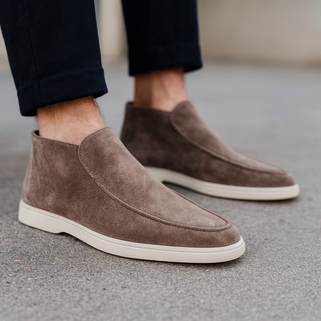 Mocassins homme en daim confort usage quotidien