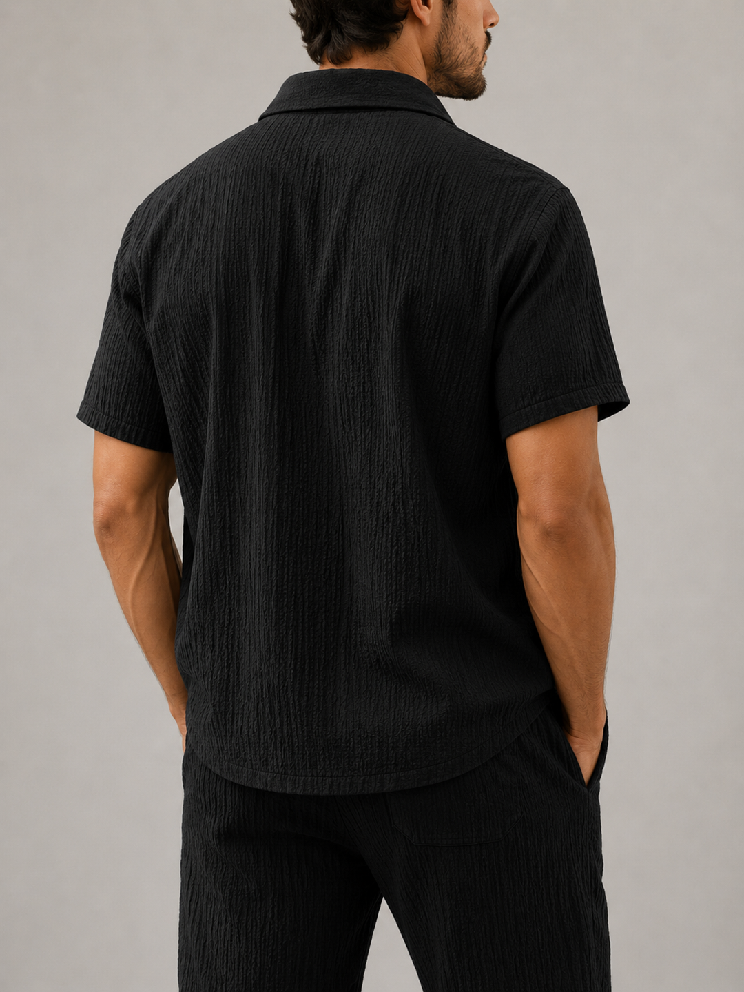 Ensemble homme chemise manches courtes et pantalon