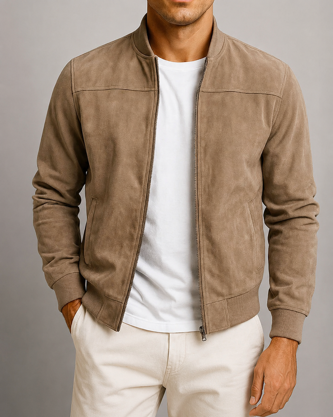 Veste bomber classique pour homme style urbain léger