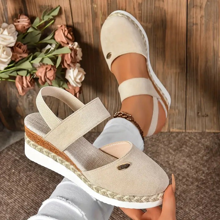 Noora™ | Antonia - Sandales Orthopédiques avec Plateforme, Ventilées et Décontractées