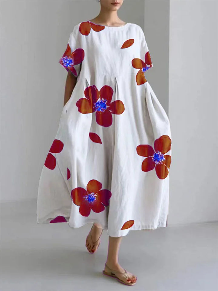 Caterina – Robe Vive en Viscose d’Été