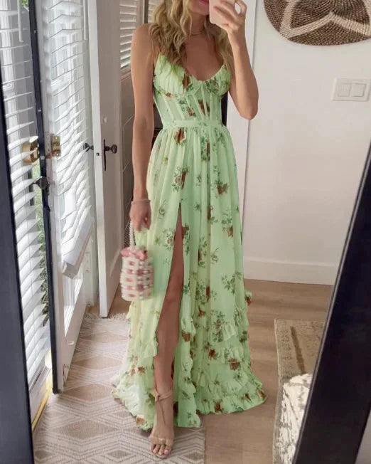 Sonja | Robe midi à imprimé floral