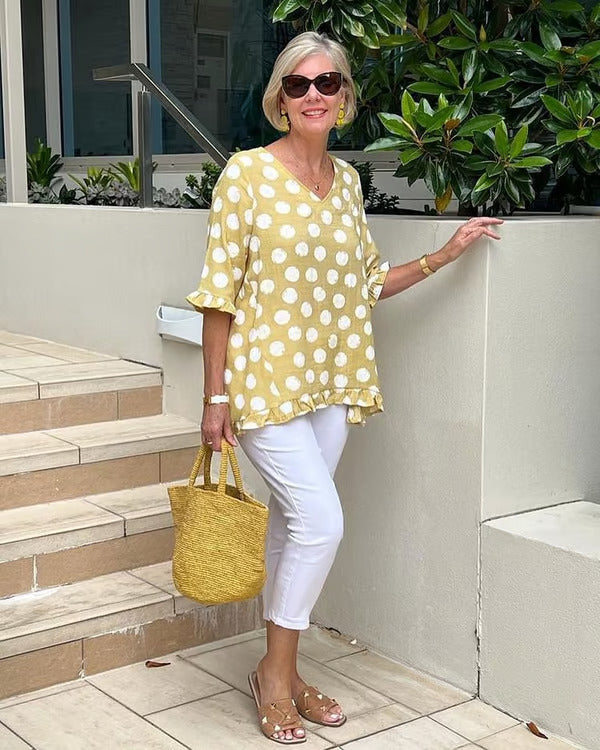 Chloe™ | Blouse V-Neck Élégante