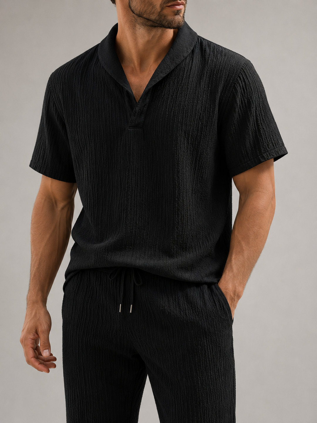 Ensemble homme chemise manches courtes et pantalon