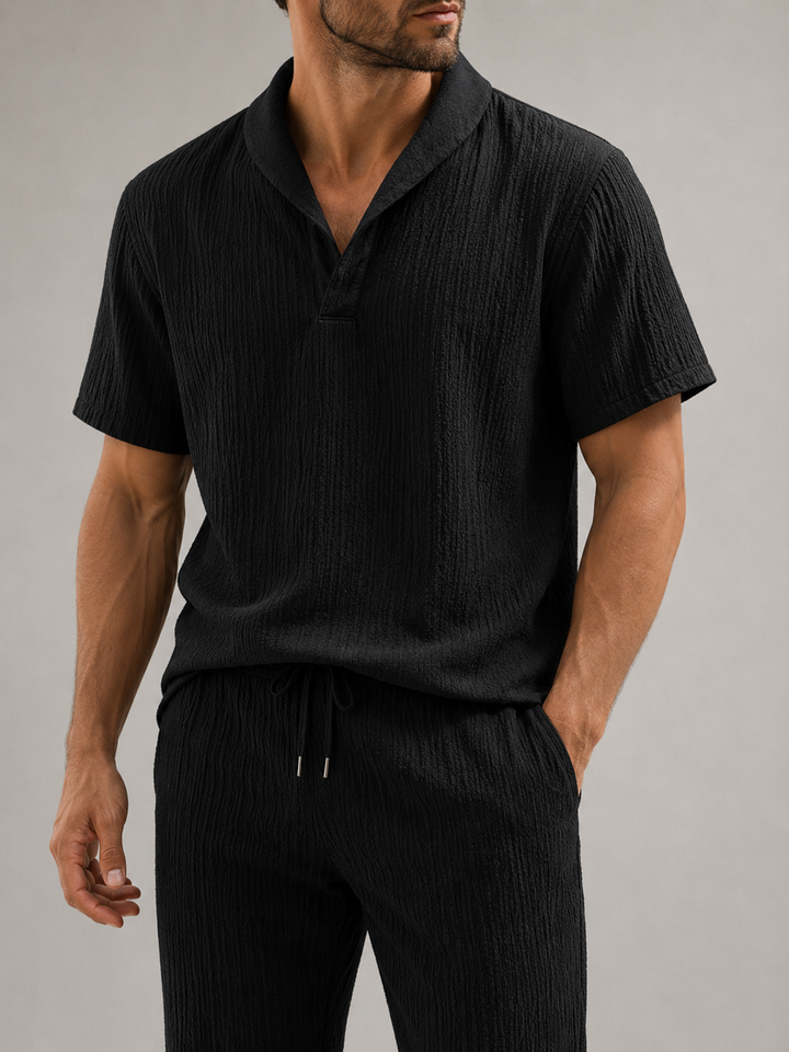 Ensemble homme chemise manches courtes et pantalon