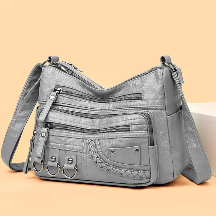 Olivia™ Vintage Charm | Sac à main zippé Luxe Doux
