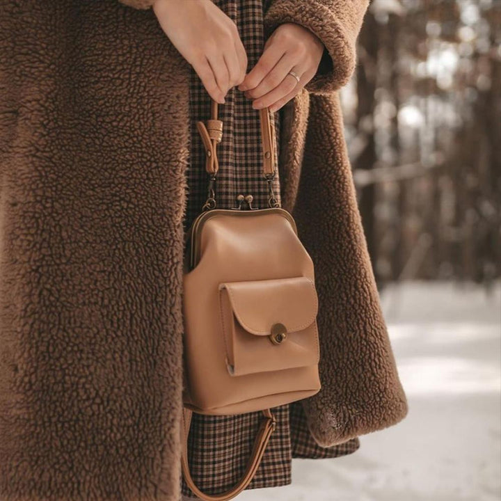 Sac Vintage à Fermeture Bascule - Essentiel Rétro Chic de Grace | Dernier jour 80% de réduction !