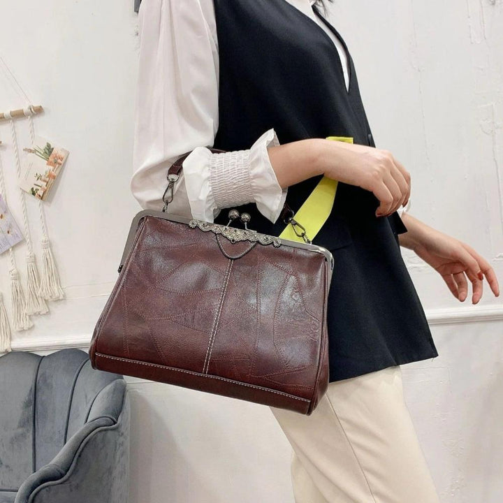 Sac à main vintage à fermoir | Dernier jour 80% de réduction !