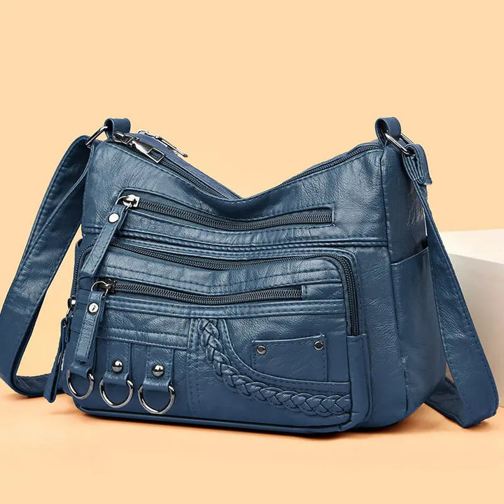 Olivia™ Vintage Charm | Sac à main zippé Luxe Doux