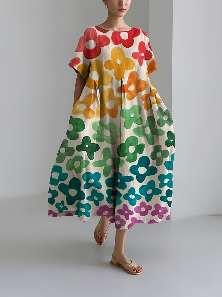 Meral - Robe Jardin Arc-en-Ciel