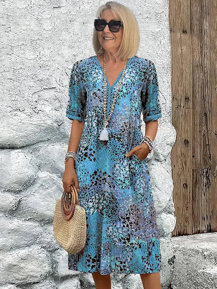 Isabeau | Robe Midi avec Imprimé