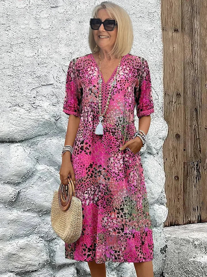 Isabeau | Robe Midi avec Imprimé