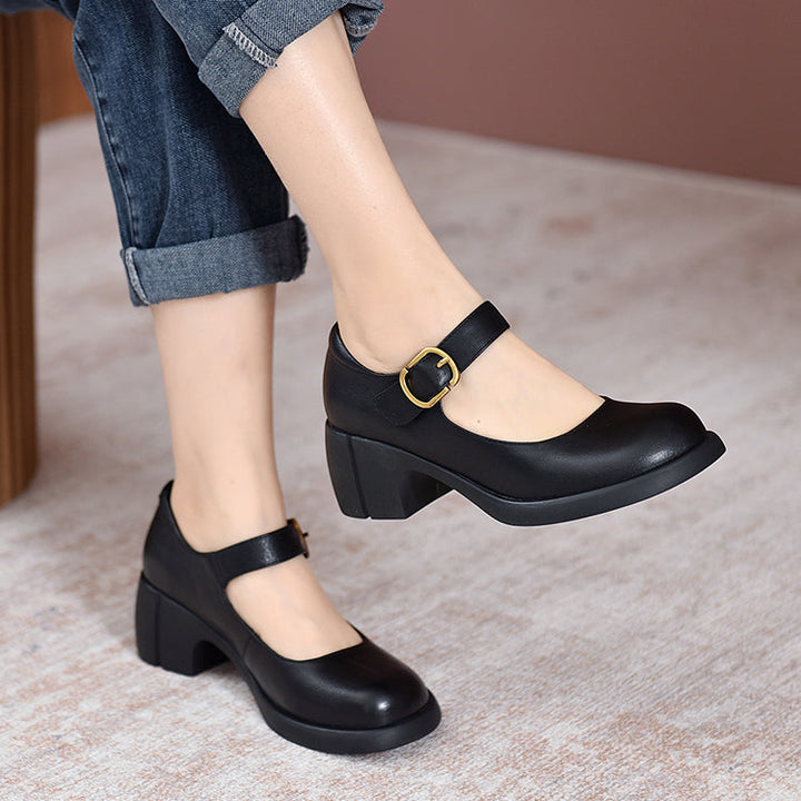 Mary-Jane™| Agnes Leren Mary Janes