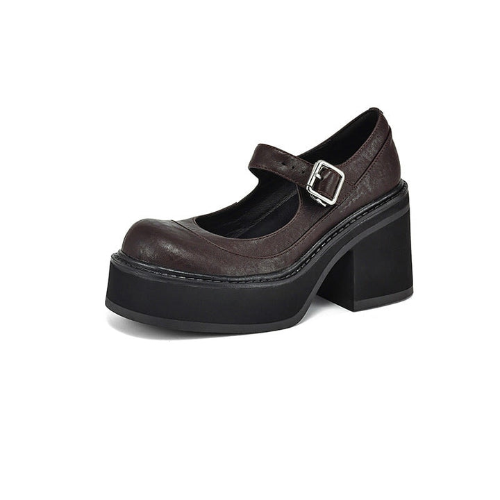 Mary-Jane™| Escarpins Pela en Cuir