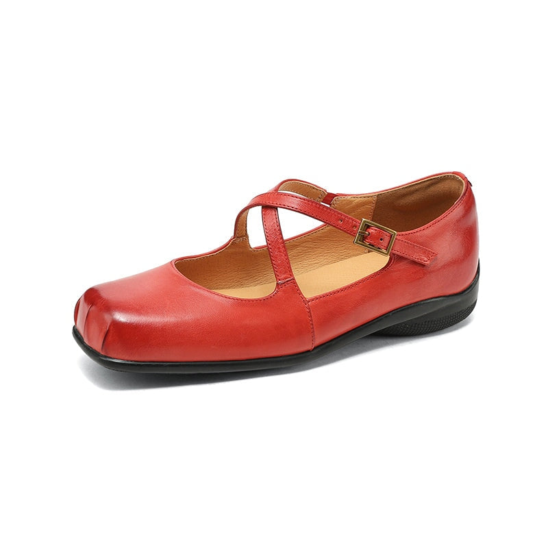 Mary-Jane™| Edith Cuir Mary Janes