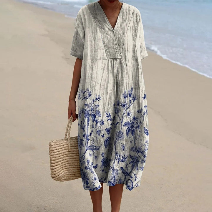 ÉLOÏSE | Robe en porcelaine imprimée