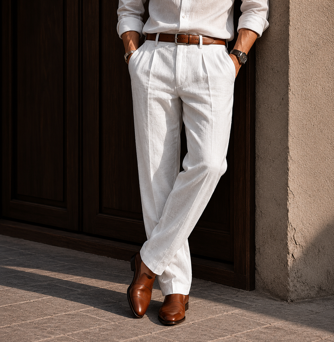 Pantalon ample décontracté pour homme coupe confortable