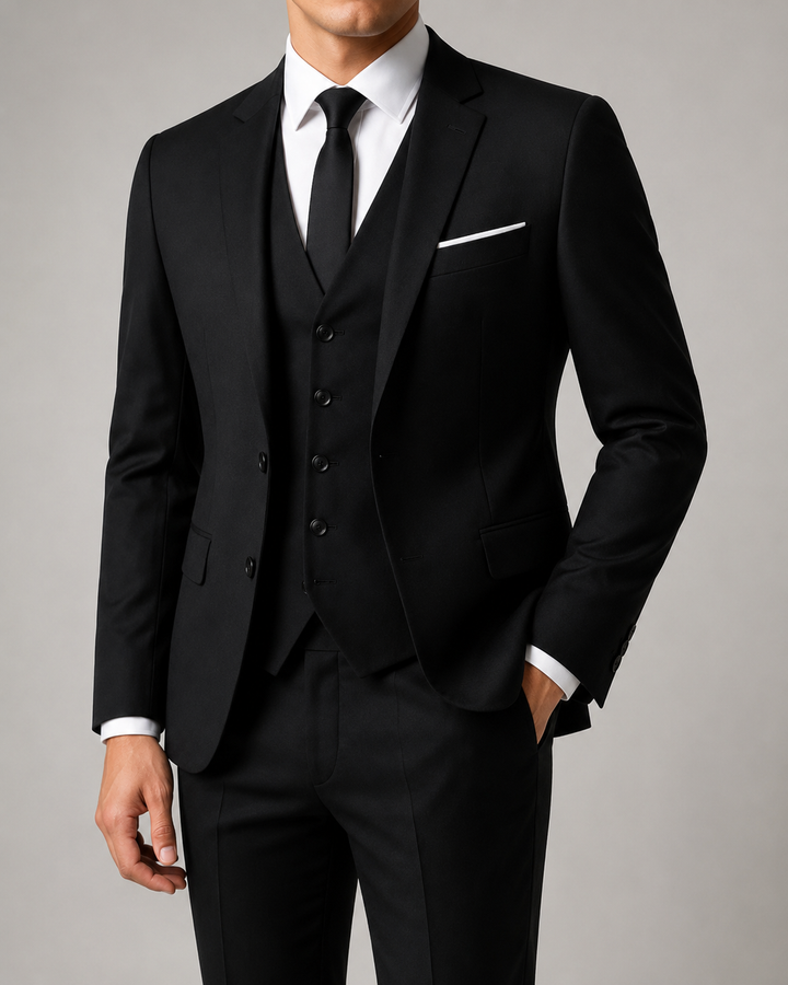 Costume de cérémonie 3 pièces pour hommes | Veste gilet et pantalon
