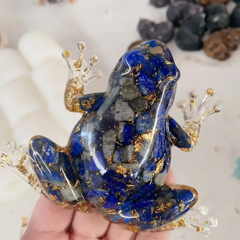 Frostone - Sculpture de Grenouille en Cristal pour Décoration Domestique