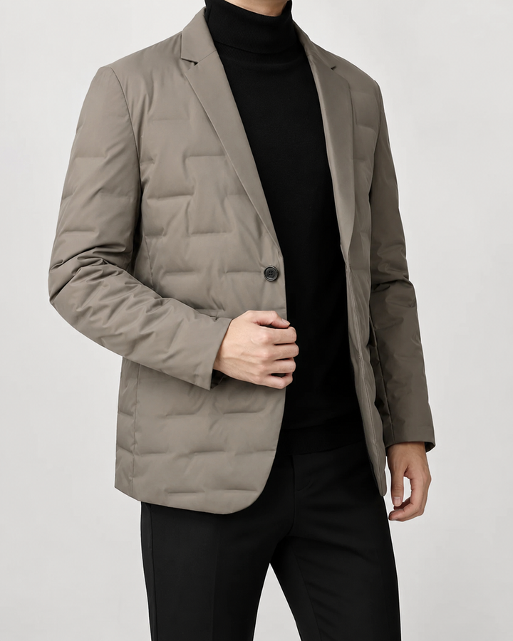 Doudoune homme hiver col revers